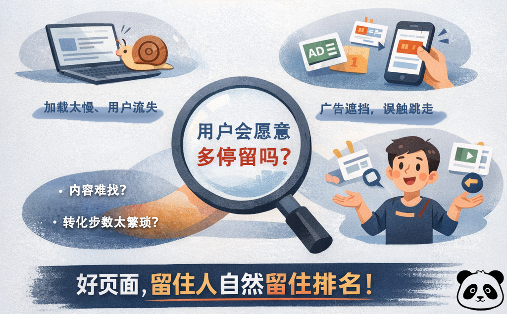 用户会愿意多停留? 用户会愿意多停留?